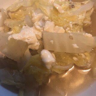 白菜と豆腐の煮物